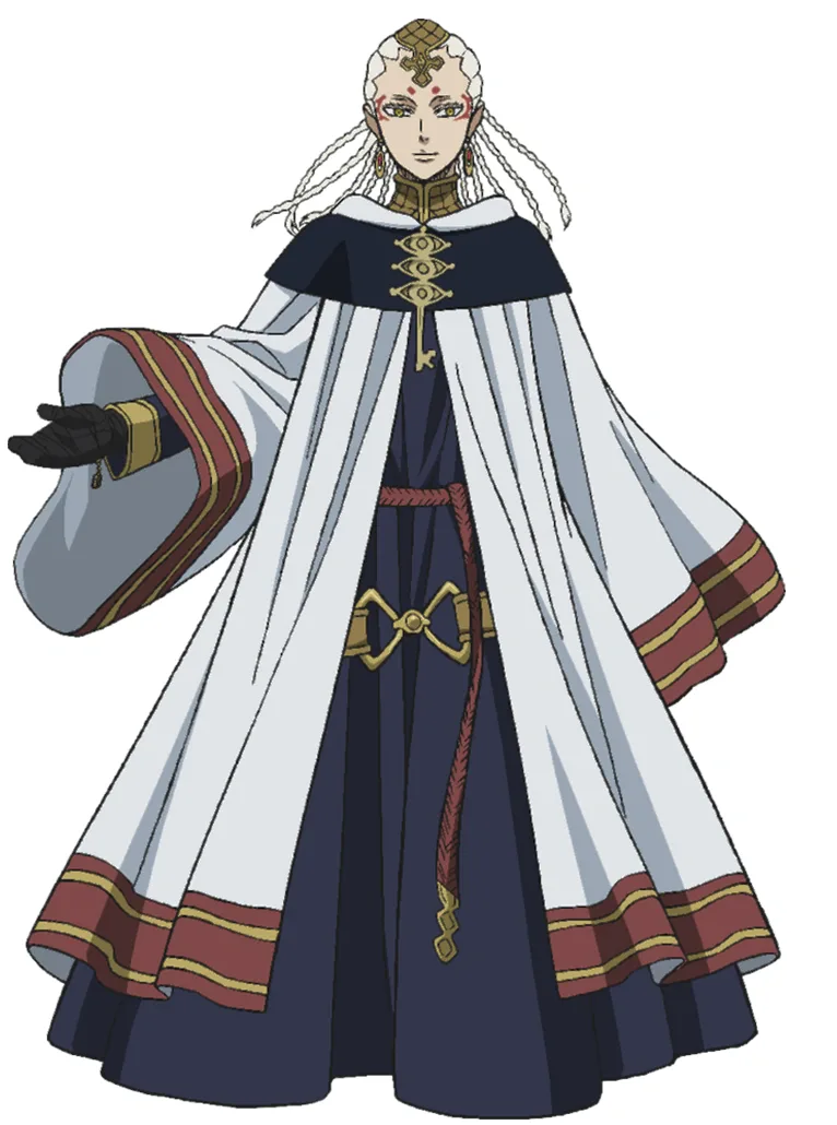 Long-haired elf with pointed ears and a marked forehead, glowing light magic radiating from his outstretched hands