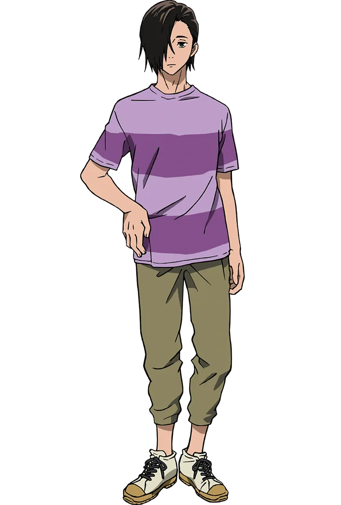 Junpei Yoshino, dark-haired student with a quiet expression