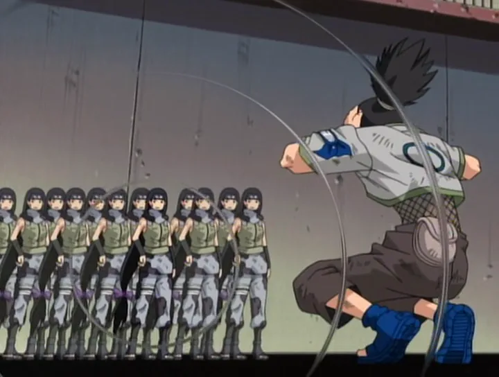 Scene from the Chūnin Exams arc of Naruto