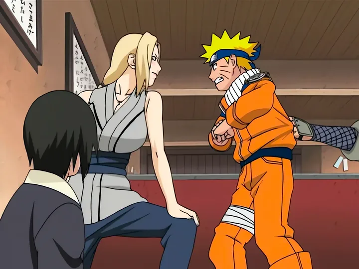 Scene from the Search for Tsunade arc of Naruto